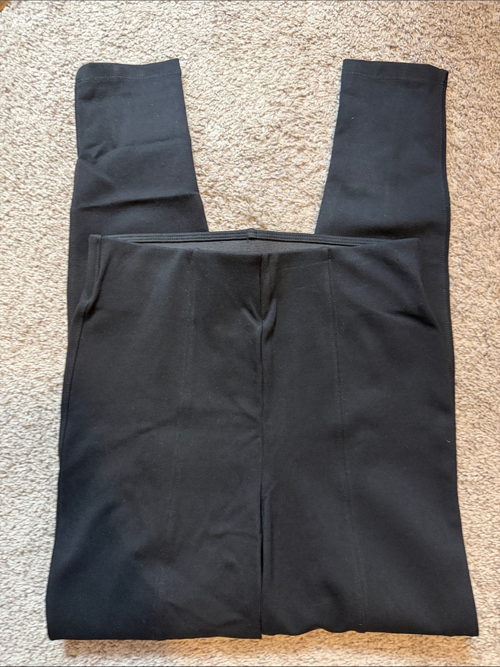 Old Navy Size XS Extra High Rise Skinny Black Ponte Front Pleat Stretchy Pants